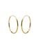 KARMA Jewelry gold plated oorbellen Plain Ø 3 cm