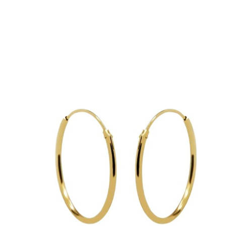 KARMA Jewelry gold plated oorbellen Plain Ø 1,4 cm afbeelding
