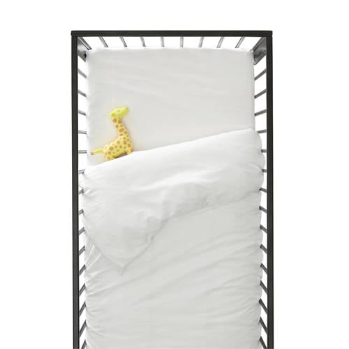 Wehkamp Home katoenen dekbedovertrek ledikant (100x135 cm) - Wit