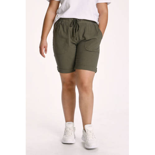 Kaffe Curve short Kcnana olijfgroen afbeelding