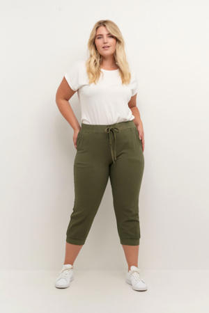 slim fit broek Kcnana olijfgroen