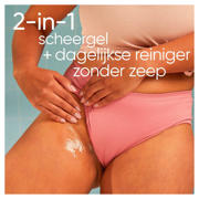 thumbnail: Satin Care Voor Schaamhaar 2-in-1 reiniger + scheergel - 190 ml