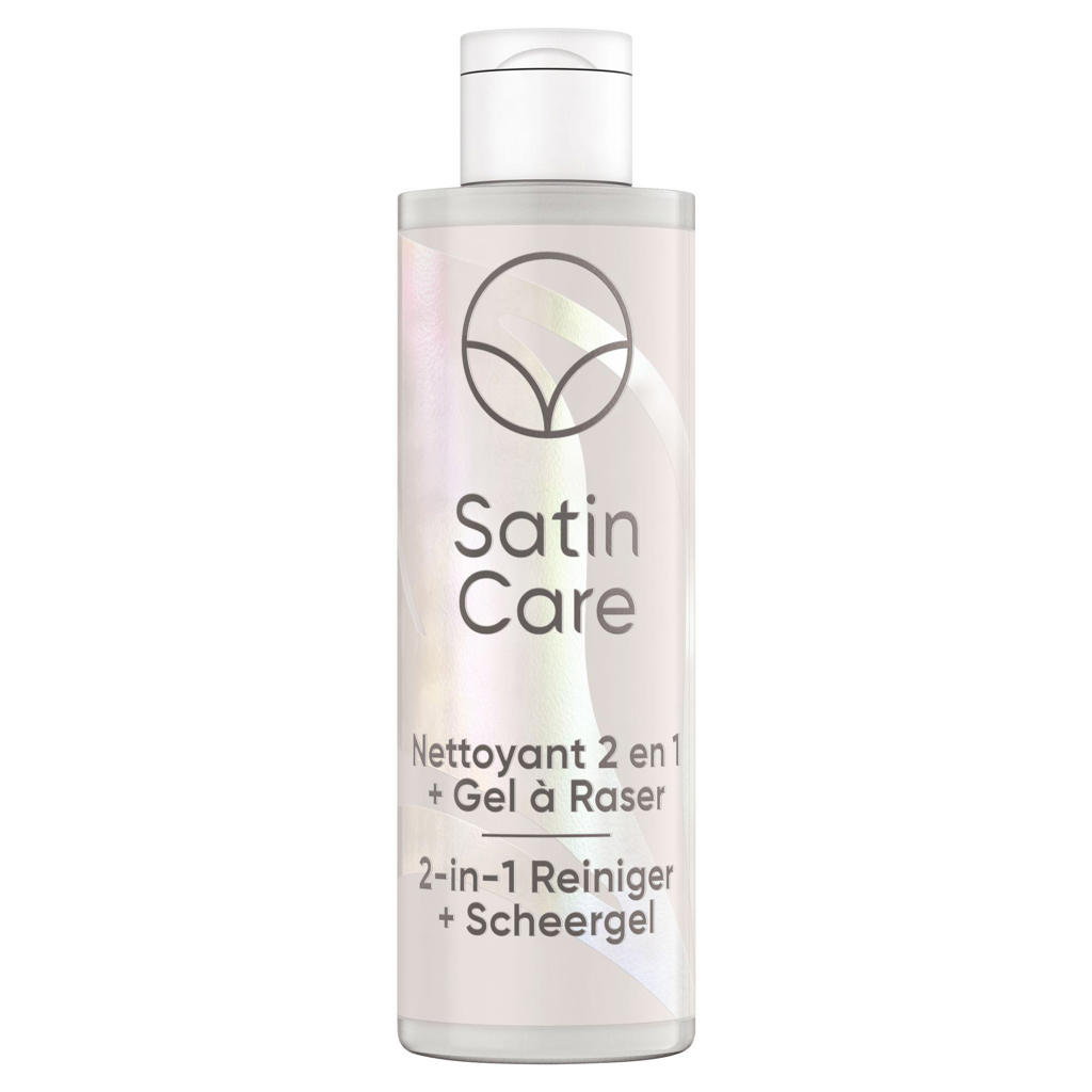 Satin Care Voor Schaamhaar 2-in-1 reiniger + scheergel - 190 ml