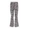KIDS ONLY GIRL flared broek KOGPAIGE met all over print beige/zwart/lila