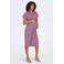 ONLY MATERNITY zwangerschaps- en voedingsjurk OLMHANNOVER met ceintuur roze/zwart