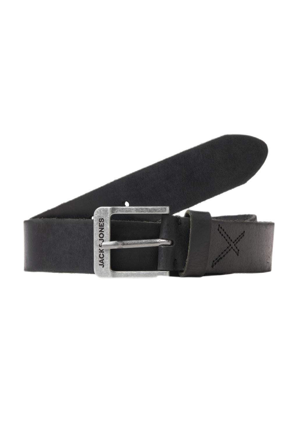 JACK & JONES leren riem JACROCK zwart