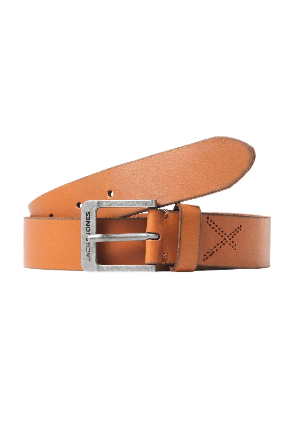 JACK & JONES leren riem JACROCK cognac