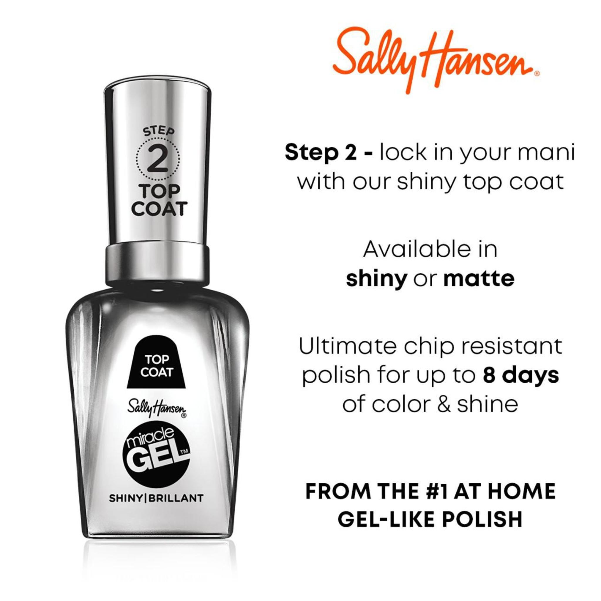 Sally Hansen Miracle Gel Top coat nagellak 105 Crystal wehkamp