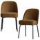 WOOOD WOOOD Vogue Eetkamerstoelen - Velvet - Brass - Set van 2