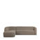 BePureHome Sloping hoekbank hoek links - lichtbruin