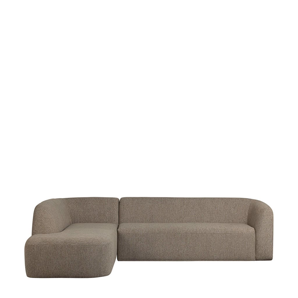 BePureHome Sloping hoekbank hoek links - lichtbruin