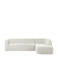 BePureHome sloping hoekbank rechts - parel