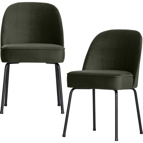 BePureHome eetkamerstoel (set van 2) Vogue - dark green