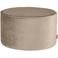 WOOOD Sara Poef Laag - Velvet - Khaki - 60x36x60