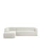 BePureHome hoekbank Sloping hoek links - crème