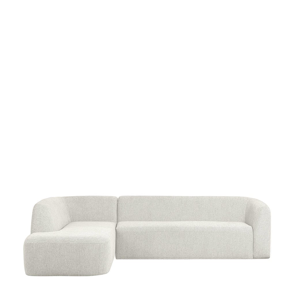 BePureHome hoekbank Sloping hoek links - crème