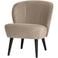 WOOOD Sara Fauteuil - Velvet - Oker - 59x71x70