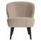 WOOOD WOOOD Sara Fauteuil - Velvet - Donkerbruin - 71x59x70