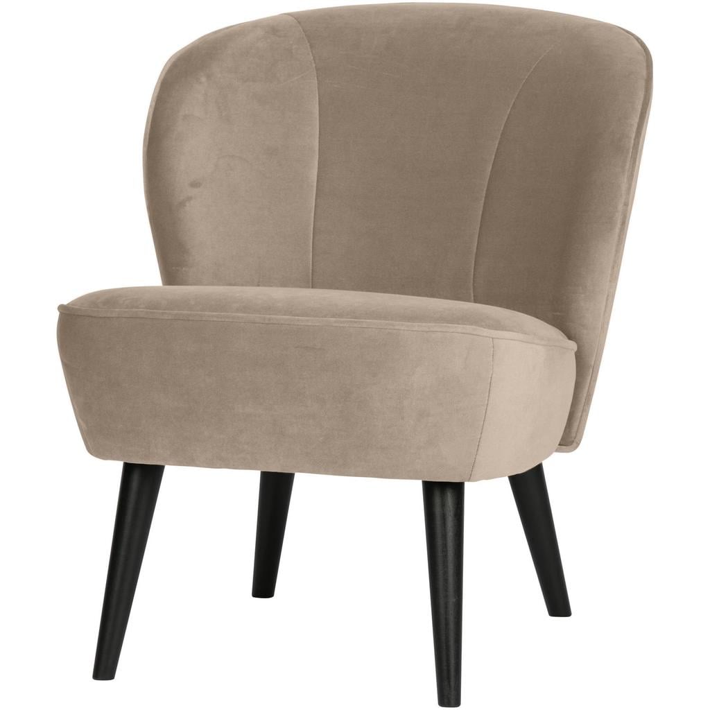 WOOOD WOOOD Sara Fauteuil - Velvet - Oud Roze - 59x71x70