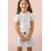 Little Label shortama met all over print van katoen ecru/blauw/rood