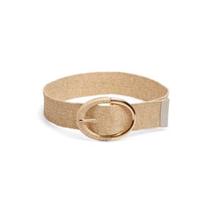 tailleriem PCTARYN van stro beige