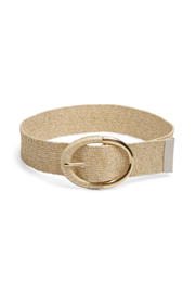 thumbnail: PIECES tailleriem PCTARYN van stro beige