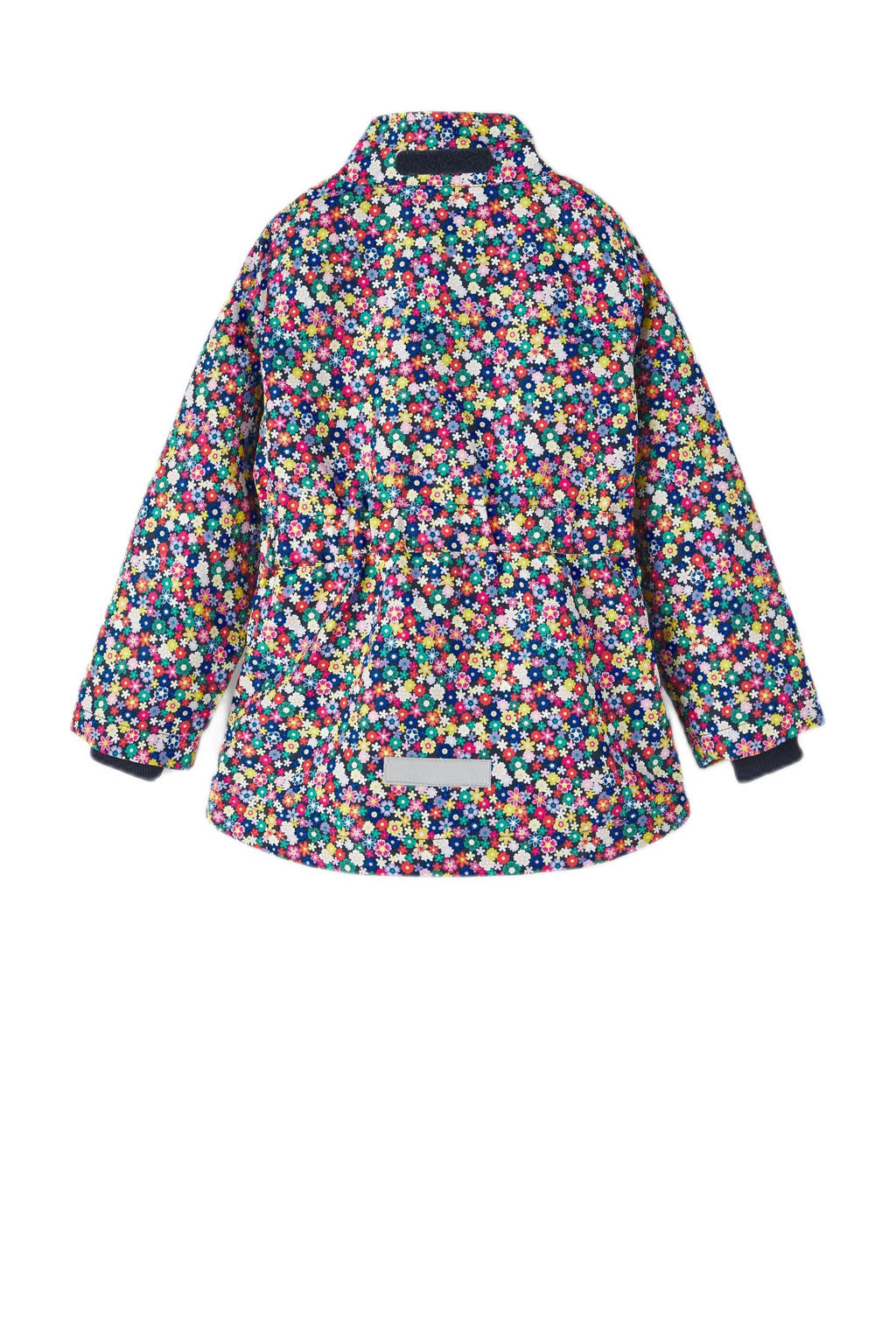 NAME IT MINI winterjas NMFMAXI met all over print mauve/ecru unicorn