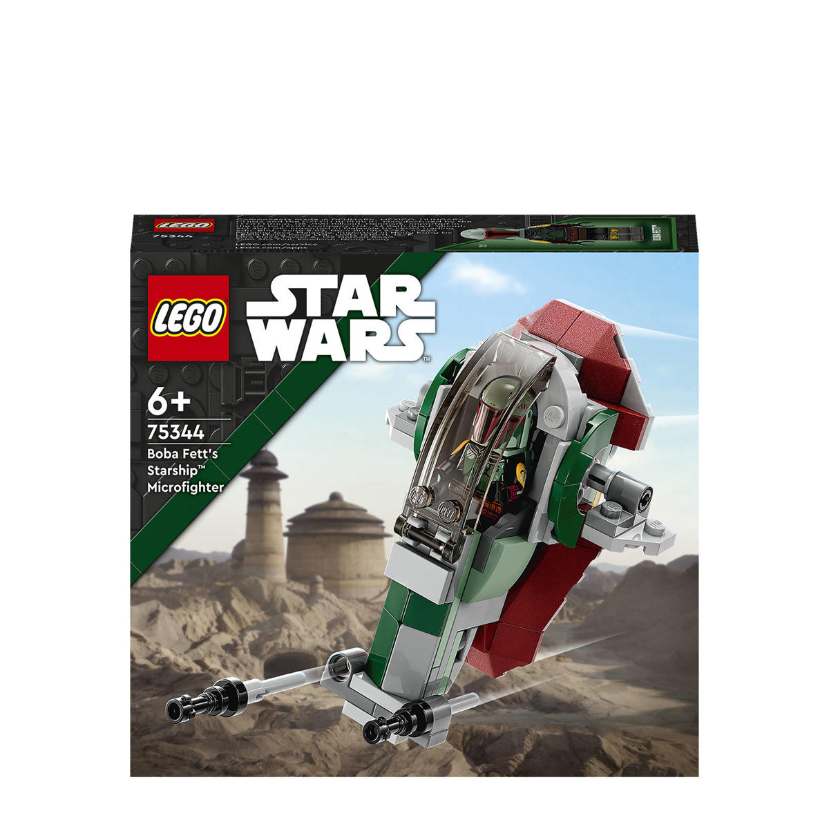 Kindercentrum Keizer buitenste LEGO Star Wars Boba Fett's sterrenschip Microfighter 75344 | wehkamp