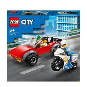 Wehkamp LEGO City Achtervolging auto op politiemotor 60392 aanbieding