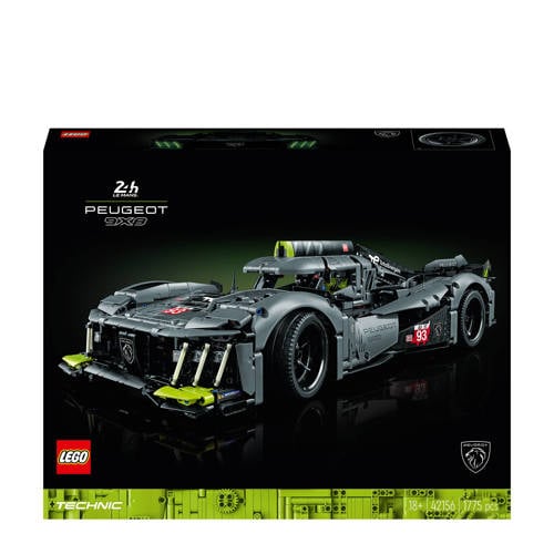 Wehkamp LEGO Technic PEUGEOT 9X8 24H Le Mans Hybrid Hypercar 42156 aanbieding