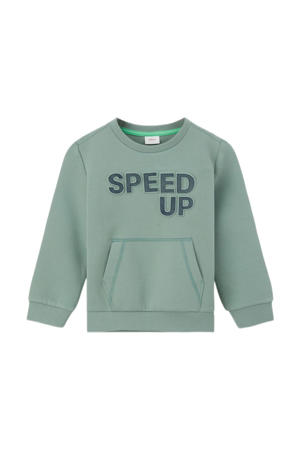 sweater met tekst groen