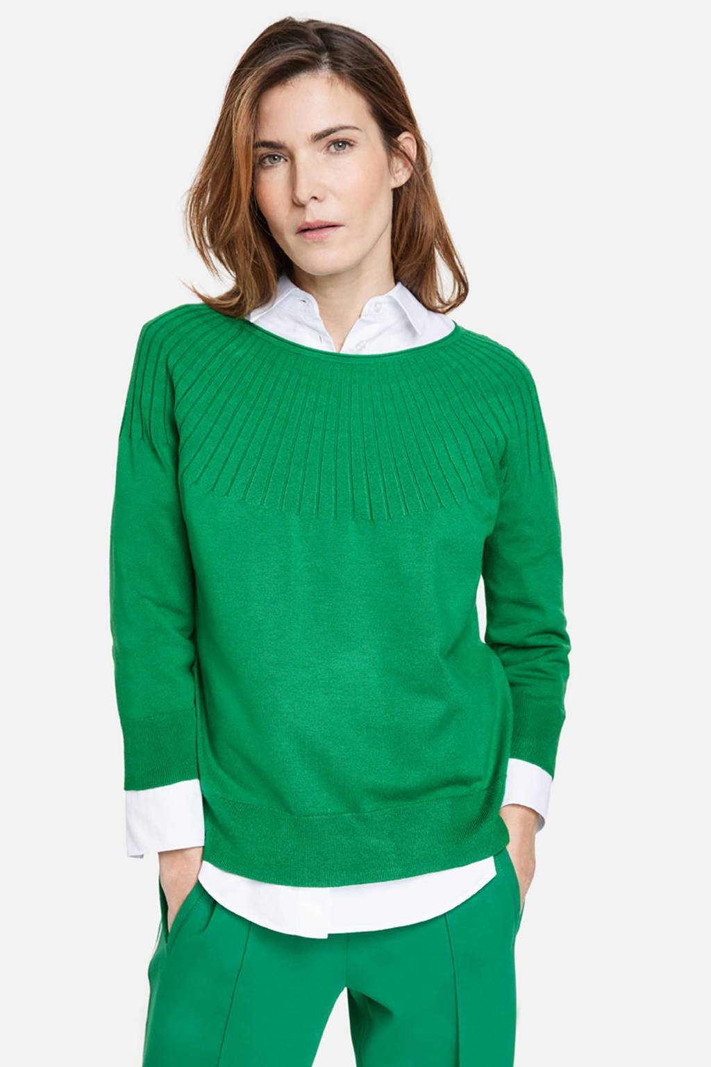 trui met textuur groen | wehkamp