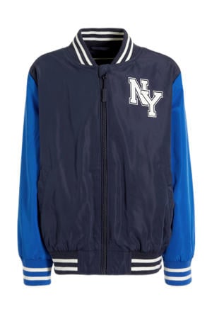 baseball jacket Marten donkerblauw/blauw