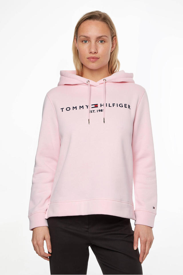 Ruwe olie Vergelijkbaar St Tommy Hilfiger hoodie met logo roze | wehkamp