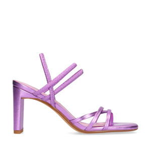   sandalettes roze metallic