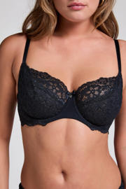 thumbnail: Hunkemöller niet-voorgevormde beugelbh Marine zwart