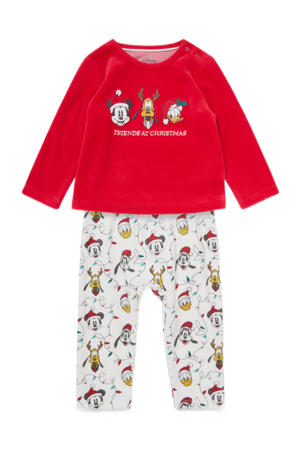   Disney kerst pyjama rood/wit