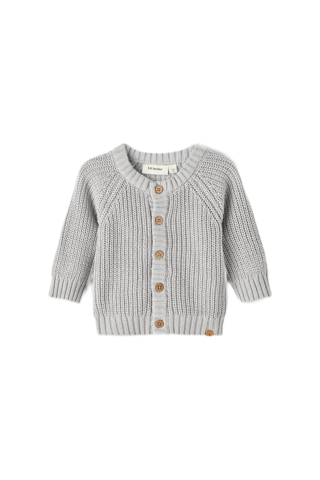 lil-atelier-baby-baby-gebreid-vest-nbnemlen-van-katoen-grijs-wehkamp