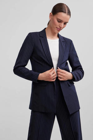 blazer PCBOSSY  met krijtstreep blauw