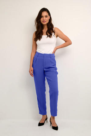 regular fit pantalon CRSaga van gerecycled polyester blauw