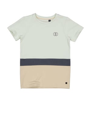 T-shirt groen/beige