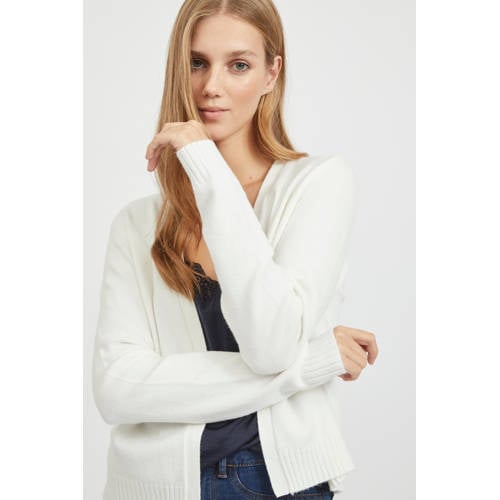VILA gebreid vest VIRIL wit afbeelding