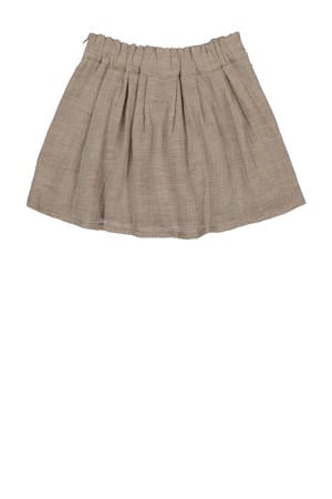 rok met ruches taupe