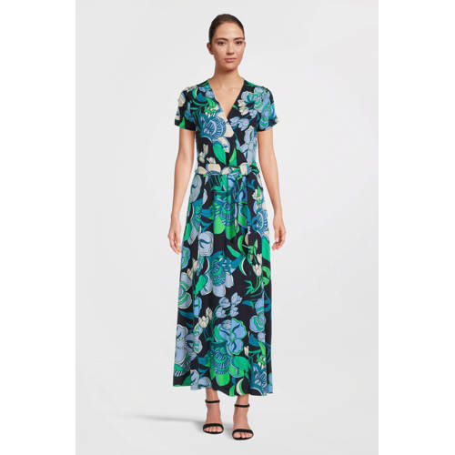 Betty Barclay gebloemde jurk donkerblauw/groen/ecru