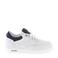 Hip leren sneakers wit/donkerblauw