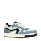 Hip leren sneakers blauw/wit
