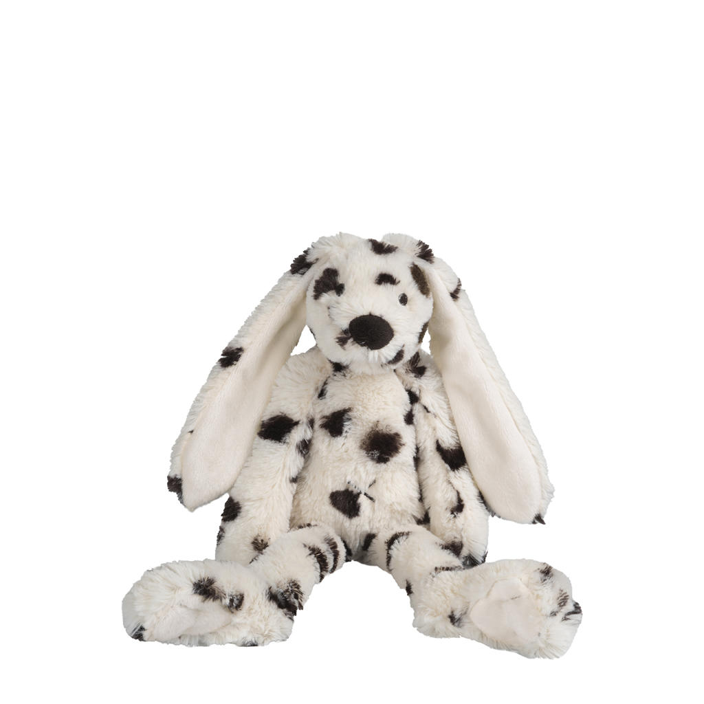 Happy Horse knuffel konijn Richie - zwart/wit - 28 cm
