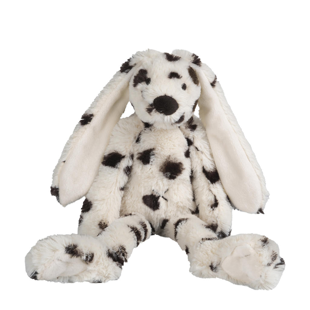 Happy Horse knuffel konijn Richie - zwart/wit - 38 cm