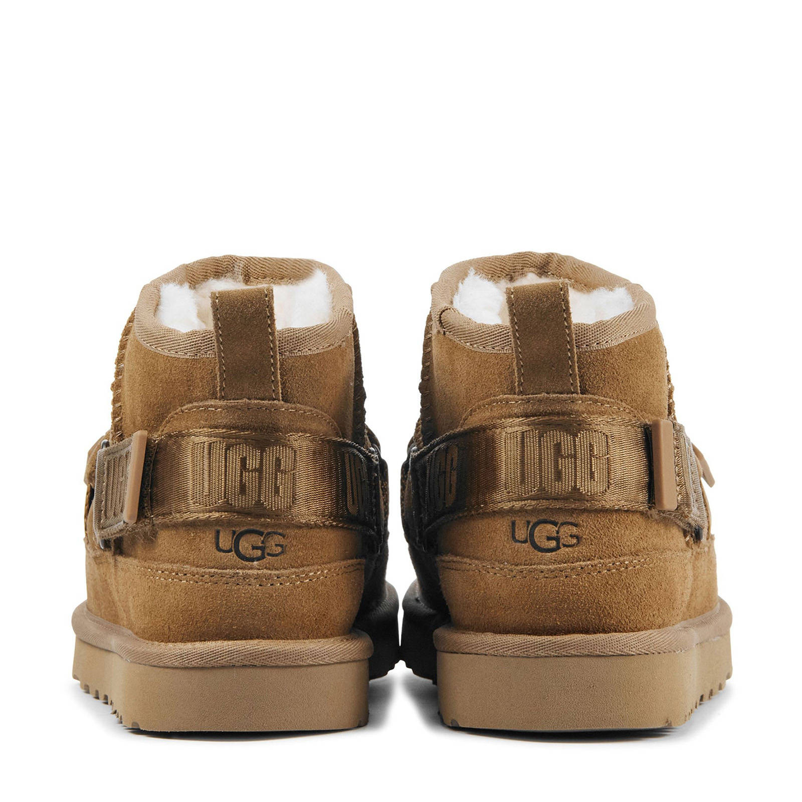 UGG leren enkelboots cognac | wehkamp