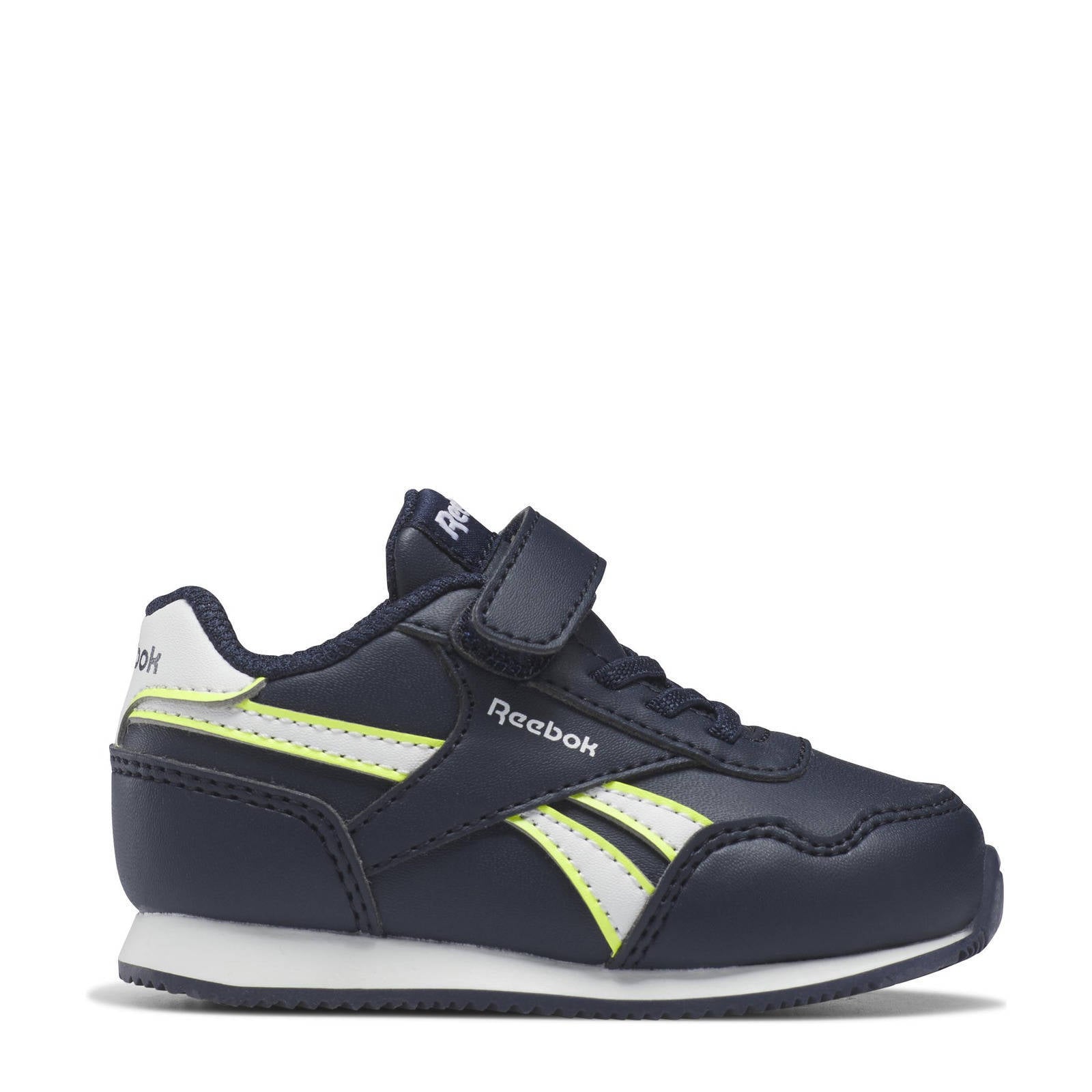 Reebok Classics Royal Classic Jogger 3.0 sneakers donkerblauw/wit/geel |  wehkamp